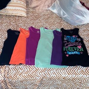 tank tops for little girls 6 pack size 6/6x